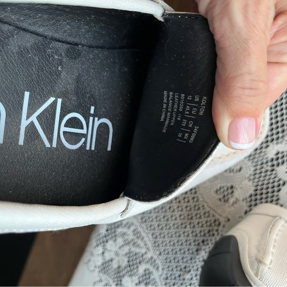 Calvin Klein Elegant White Men's Loafers - Picture 6 of 6